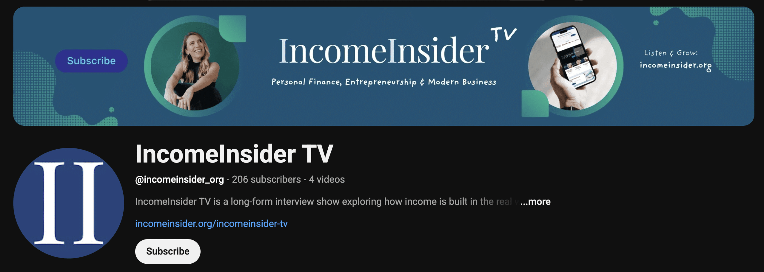 IncomeInsider TV on YouTube